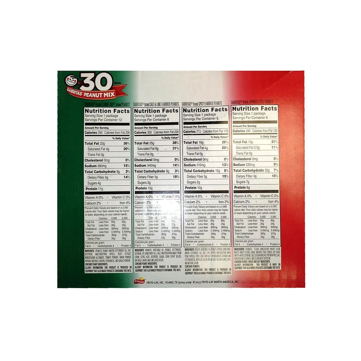 Sabritas Peanuts Variety Pack (30 ct.) - Image 2