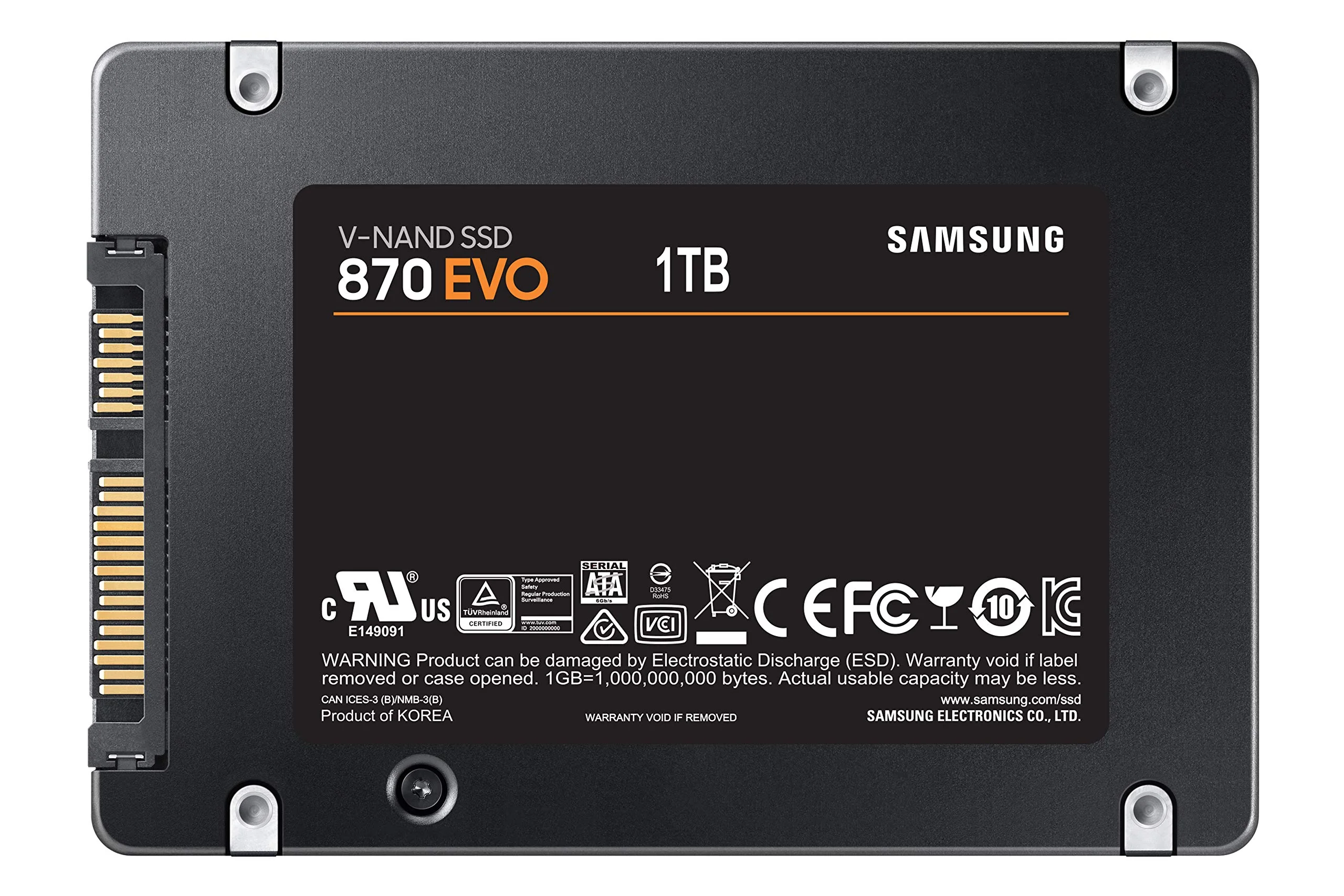 Samsung 870 EVO SATA III SSD 1TB 2.5” Internal Solid State Drive, Upgrade PC or Laptop Memory and Storage for IT Pros, Creators, Everyday Users, MZ-77E1T0B/AM - Image 3