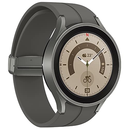 Samsung Galaxy Watch 5 Pro (45mm, WIFI + 4G LTE) 1.4" Super AMOLED Smartwatch GPS Bluetooth with Sleep Coaching, Bioactive Sensor, Water Resistant R925U (Fast Charger Bundle, Gray Titanium) (Refurbished) - Image 6
