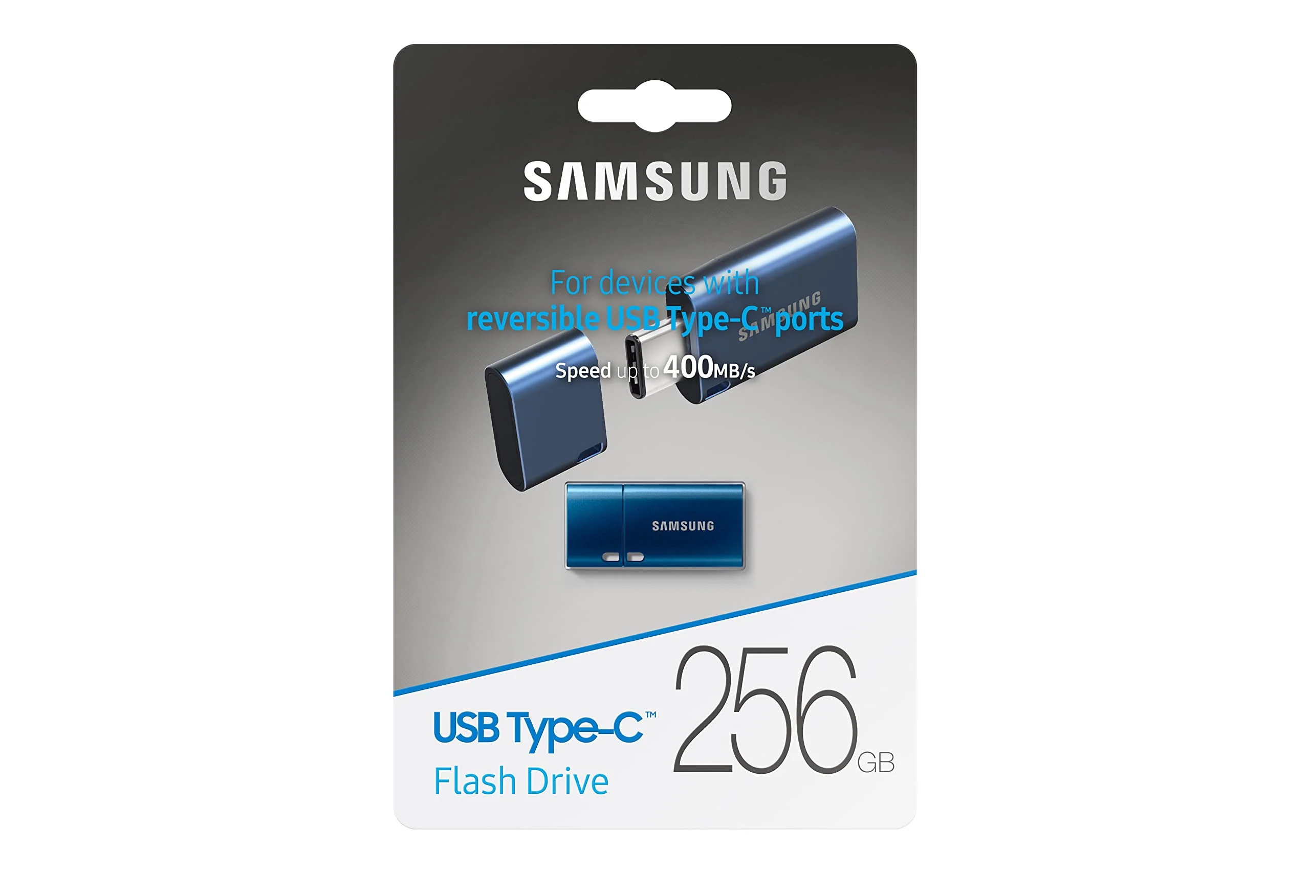 Samsung Type-C™ USB Flash Drive, 256GB, Transfers 4GB Files in 11 Secs w/Up to 400MB/s 3.13 Read Speeds, Compatible w/USB 3.0/2.0, Waterproof, 2022, Blue, MUF-256DA/AM - Image 6