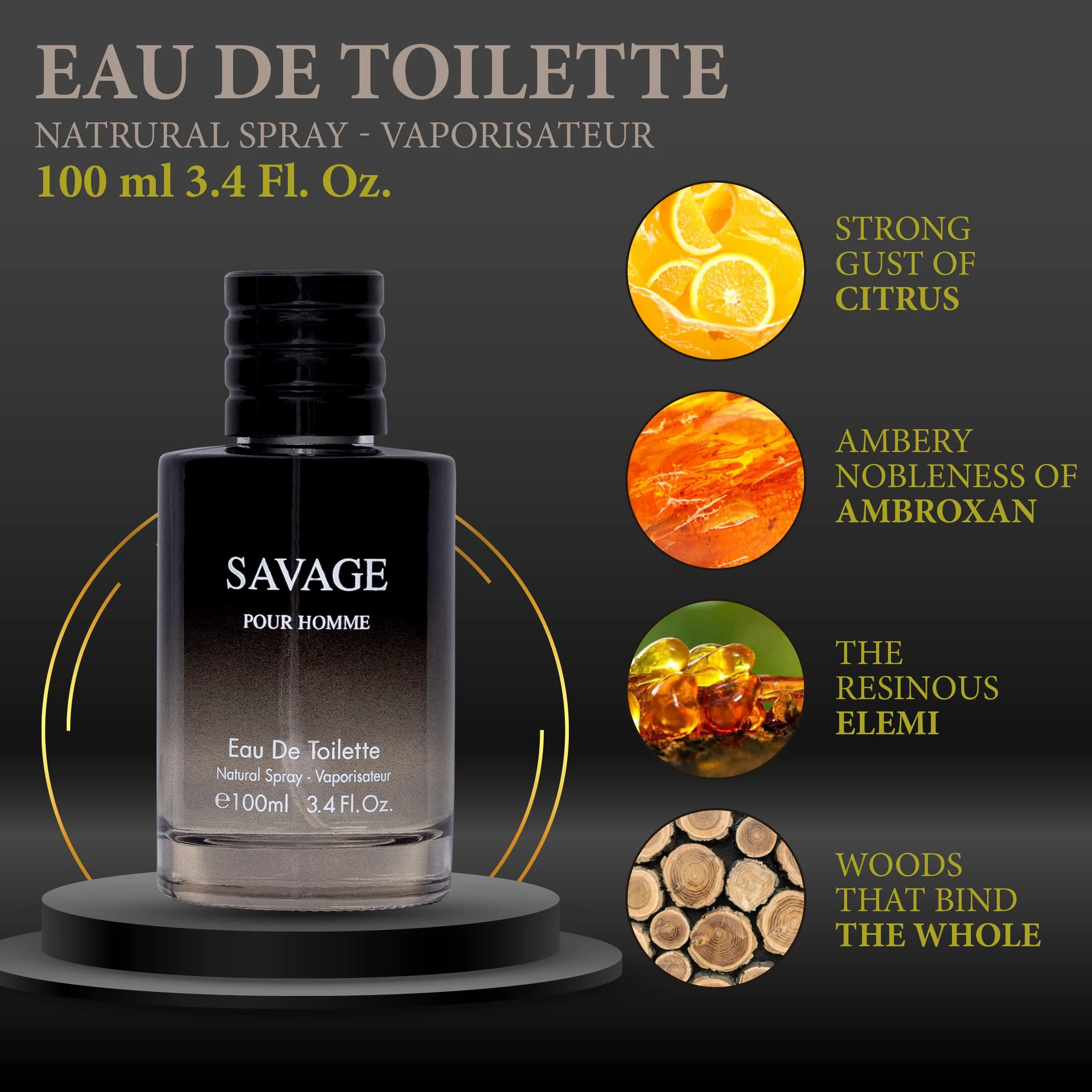 Savage 3.4 Oz Eau De Toilette Spray Refreshing & Warm Masculine Scent for Daily Use Men's Casual Cologne Includes NovoGlow Carrying Pouch Smell Fresh All Day A Gift for Any Occasion - Image 6