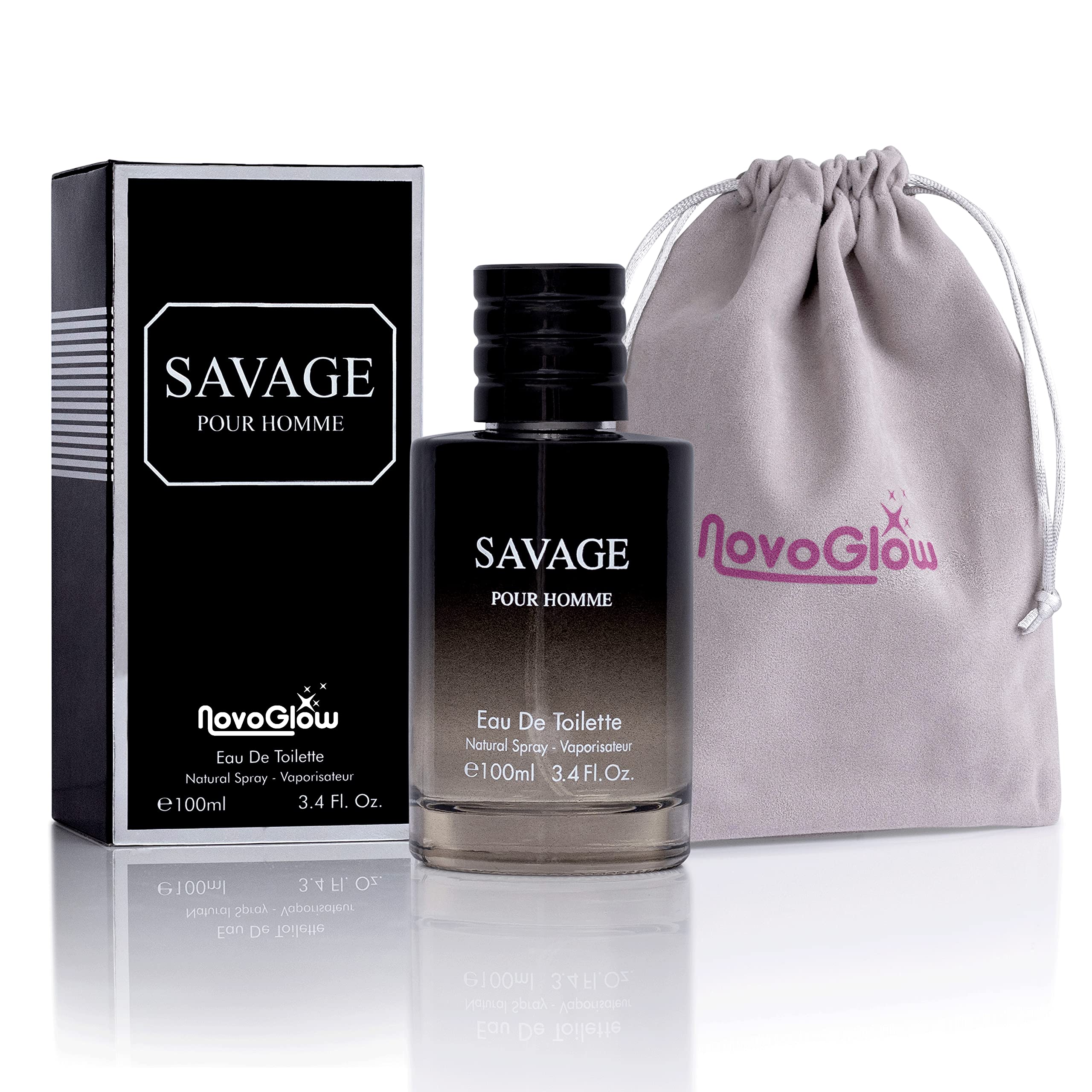Savage 3.4 Oz Eau De Toilette Spray Refreshing & Warm Masculine Scent for Daily Use Men's Casual Cologne Includes NovoGlow Carrying Pouch Smell Fresh All Day A Gift for Any Occasion - Image 7