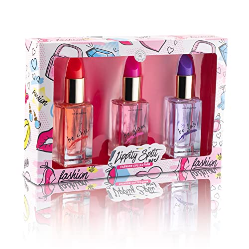 SCENTED THINGS Lippity Split Body Spray Girl Perfume Set | Little Girls to Teen Girl Gifts, Girl Birthday Gift, Body Mist Perfume Set in Lipstick Shaped Bottles | Fashion Collection (3 Piece Set) - Image 8
