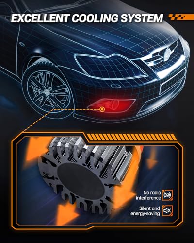 SEALIGHT H11/H9/H8 and 9005/HB3 LED Fog Light Bulbs Combo, 9005 H11 Halogen Replacement Kit with 6000K Cool White, Plug and Play, Pack of 4 - Image 2