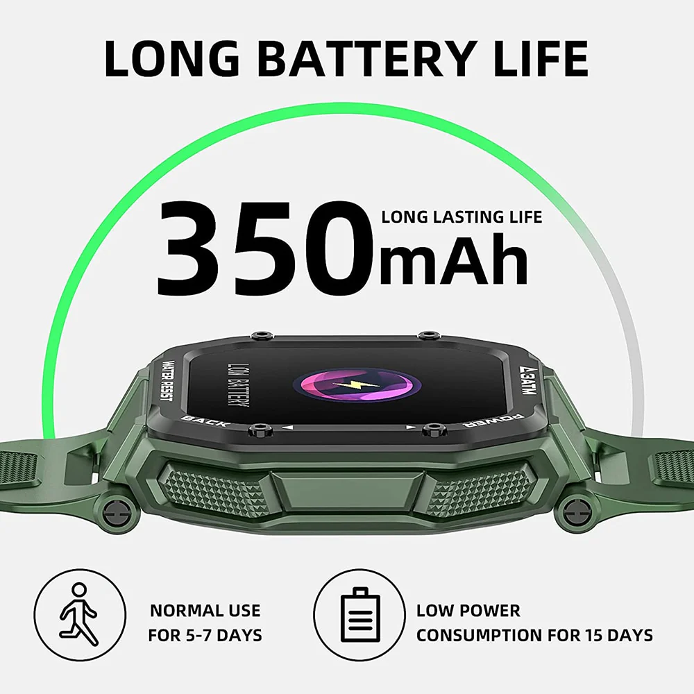 SENBONO 3ATM IP68 Waterproof Smart watch Men Women Fitness Tracker Blood Pressure Monitor Outdoor Sport Dial Call Smartwatch Men - Image 17