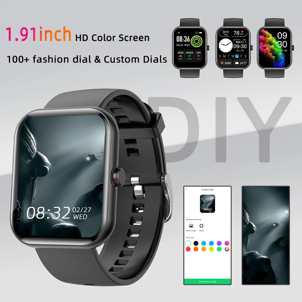 SENBONO Bluetooth Call Smart Watch Men Women Health Sport Monitoring Blood Pressure Oxygen Smart Voice Assistant Smartwatch Men - Image 5