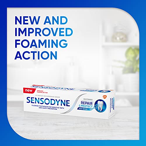 Sensodyne Repair and Protect Whitening Toothpaste, Toothpaste for Sensitive Teeth and Cavity Prevention, 3.4 oz (Pack of 2) - Image 3