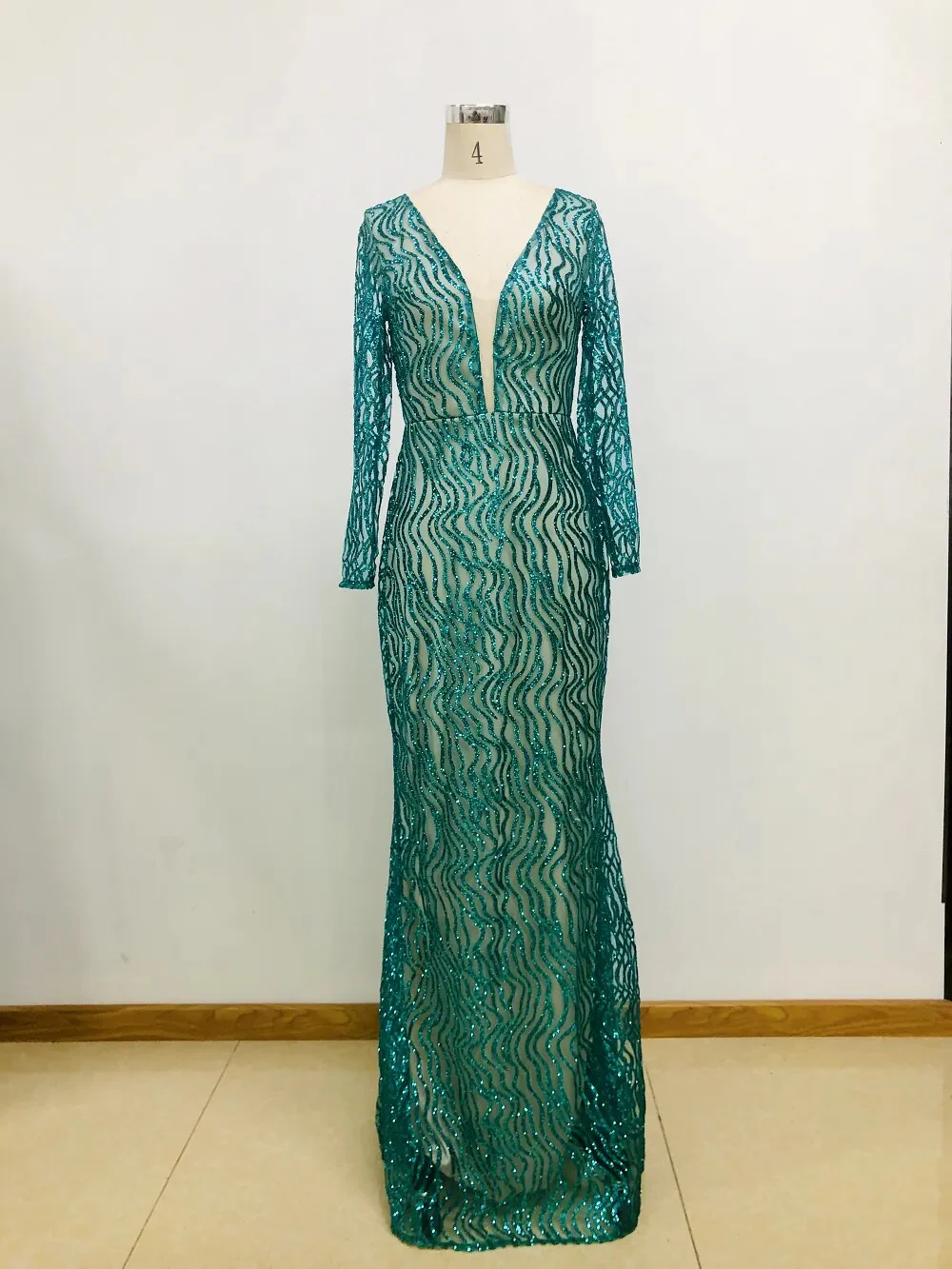 Sequin Evening Party Long Dress Women Autumn Winter 2022 Clothing Sexy V-neck Wedding Formal Dresses Slim Bridesmaid Vestidos - Image 6