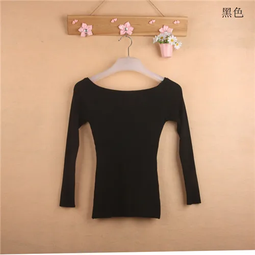 Sexy Autumn and Winter Women Basic Pullover Sweaters female slit neckline Strapless Sweater thickening sweater top thread slim - Image 8