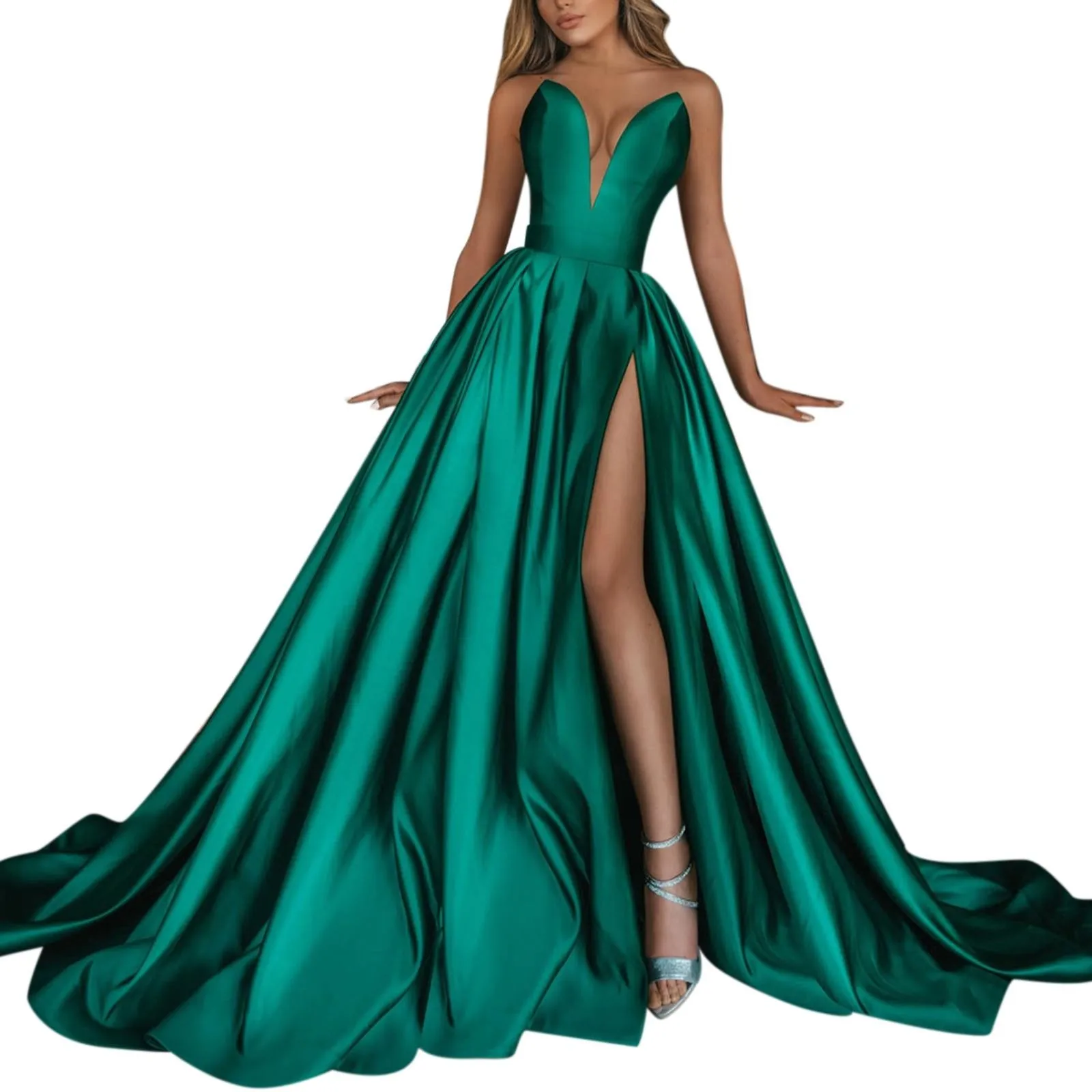 Sexy Cocktail Dress Women Maxi Club Weeding Dress V Neck Long Party Weeding Dress Robe Women Prom Evening Long Dresses - Image 10