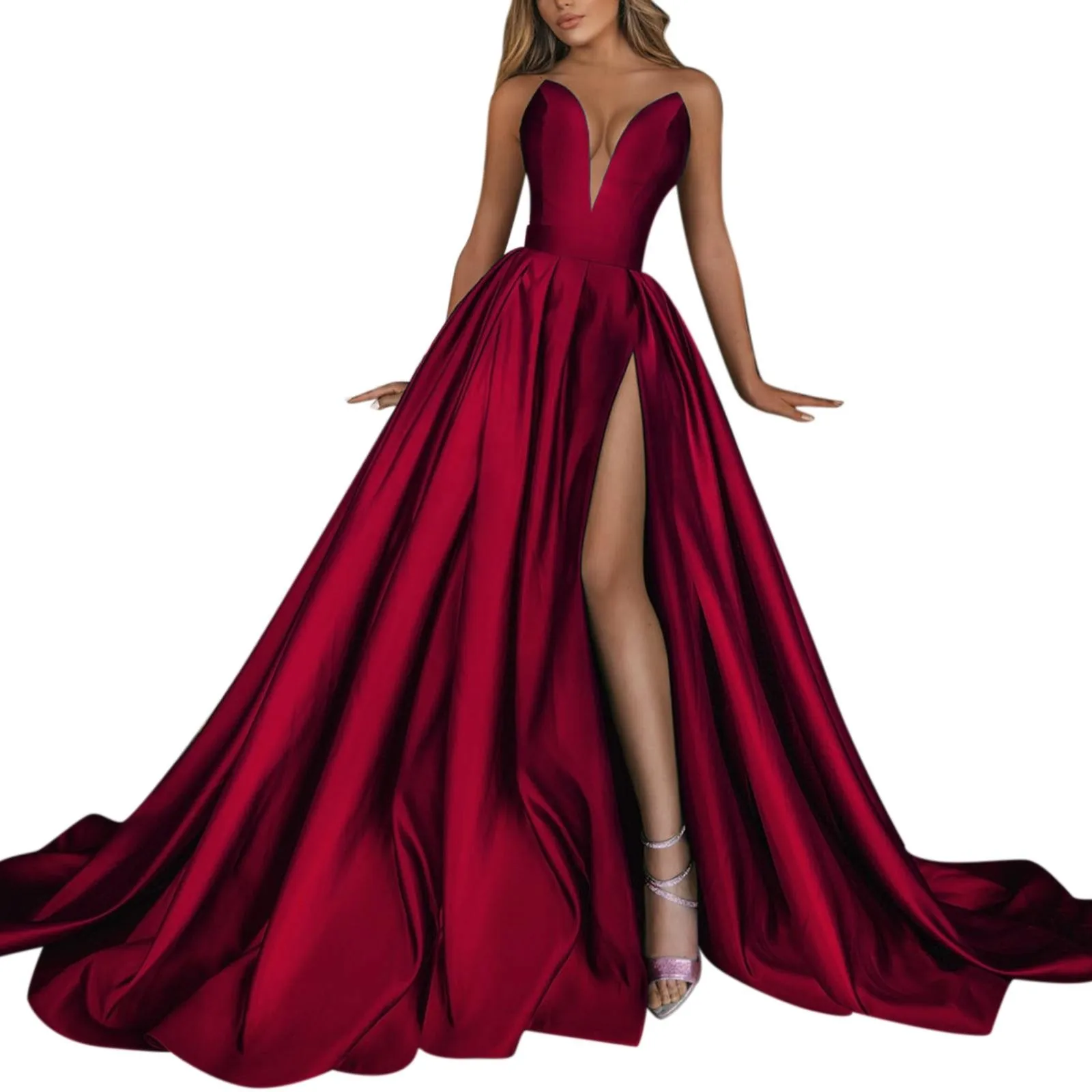 Sexy Cocktail Dress Women Maxi Club Weeding Dress V Neck Long Party Weeding Dress Robe Women Prom Evening Long Dresses - Image 7