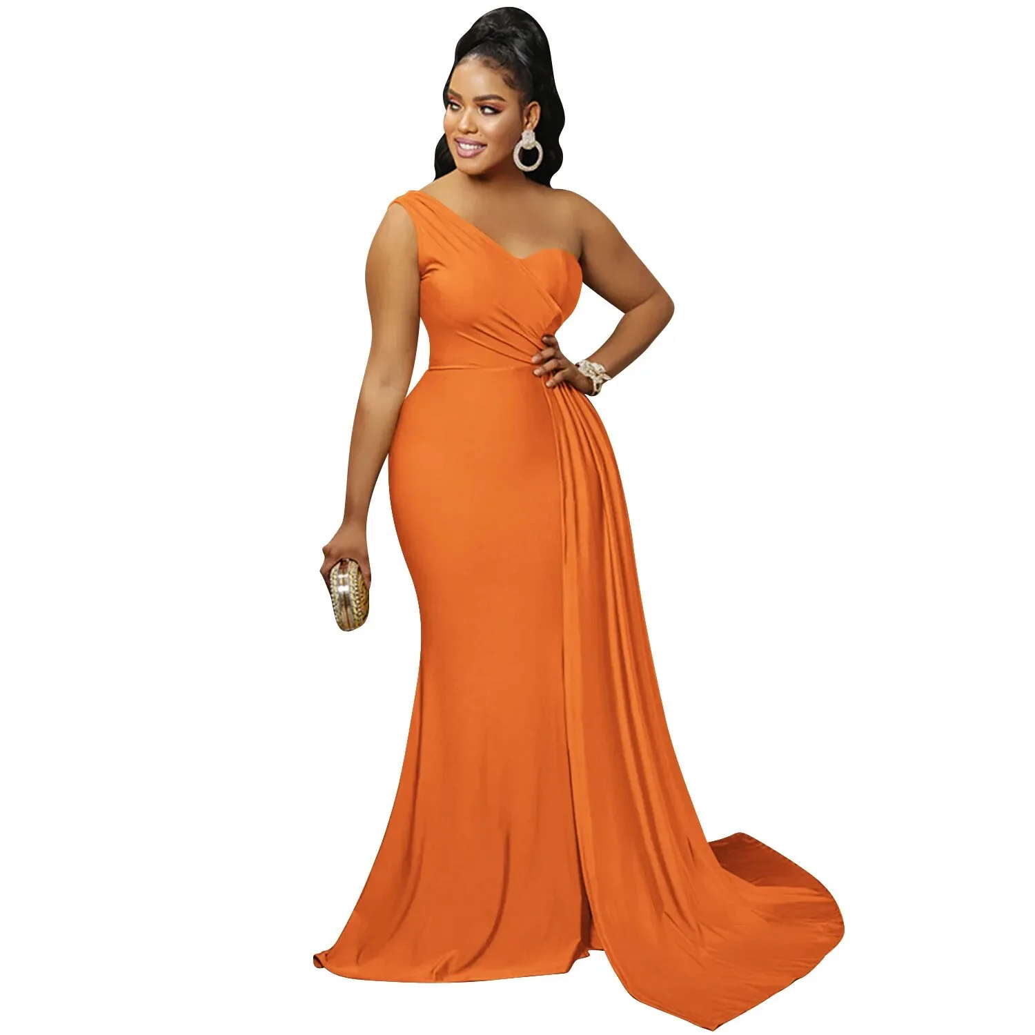 Sexy Elegant Women Evening Dress Sleeveless One Shoulder Robe Female Party Vestidos Women Long Maxi Formal Dresses - Image 12