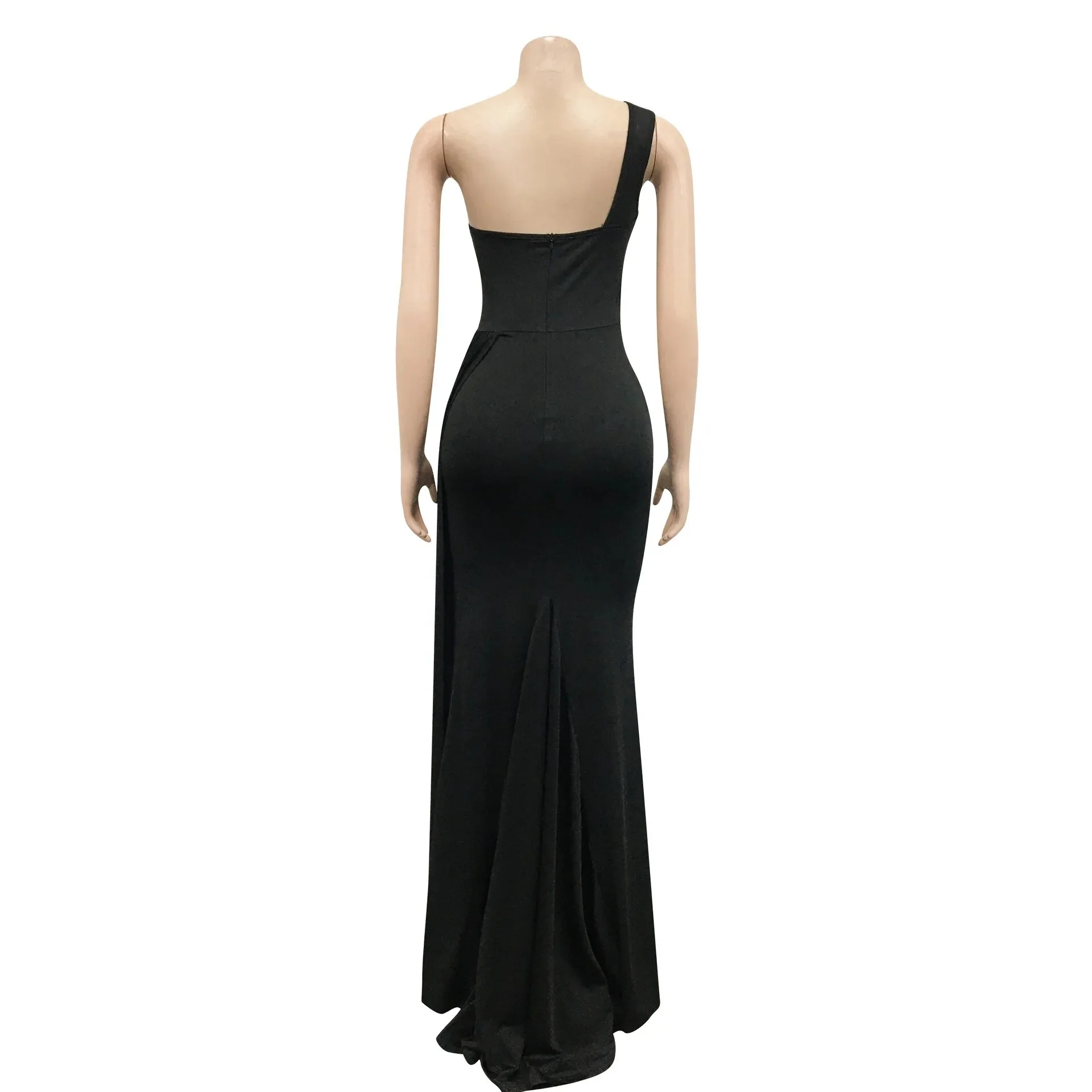 Sexy Elegant Women Evening Dress Sleeveless One Shoulder Robe Female Party Vestidos Women Long Maxi Formal Dresses - Image 5
