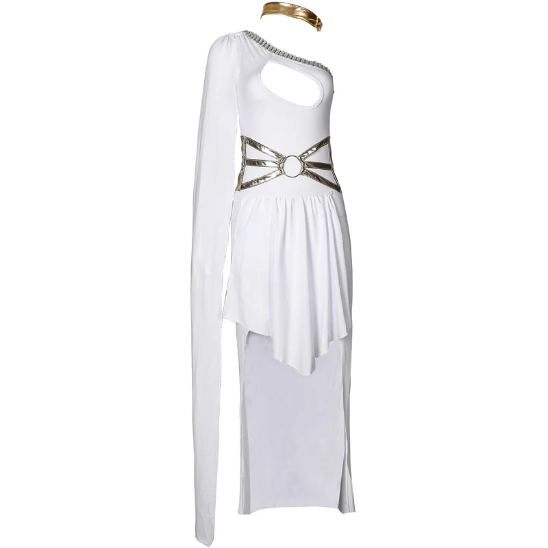 Sexy Lady Carnival Ancient Greek goddess Athena costume Stage Show Cosplay Halloween Fancy Party Dress - Image 3