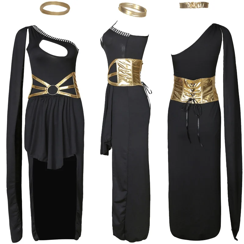 Sexy Lady Carnival Ancient Greek goddess Athena costume Stage Show Cosplay Halloween Fancy Party Dress - Image 5
