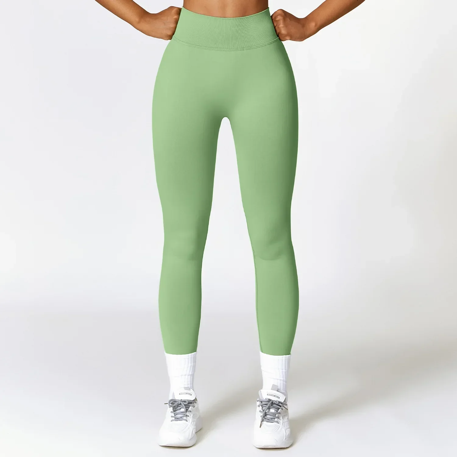 Sexy Seamless Scrunch Legging Pants Raises Butt Sporty Women Gym Fitness Leggings High Waist Leisure Sport Tights Push Up Black - Image 3