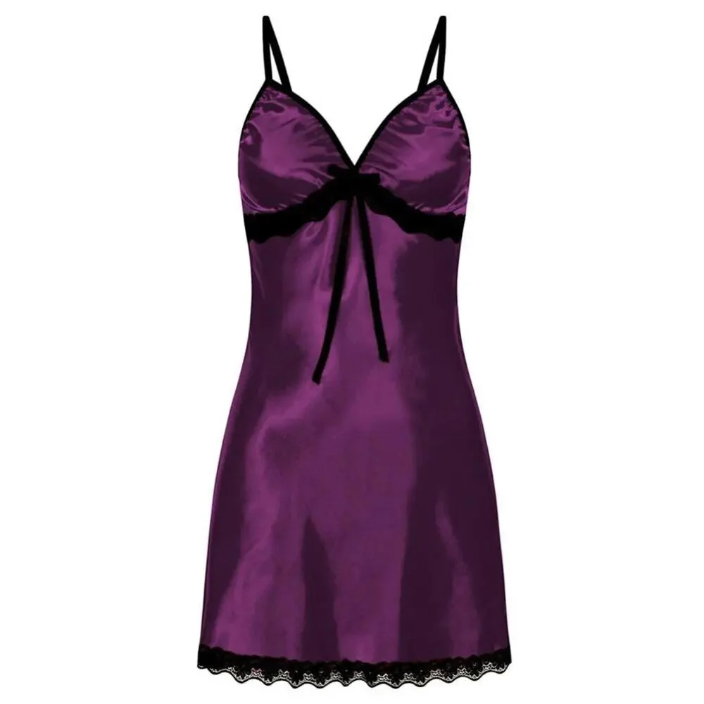 Sexy Sleepwear Nightdress Women Lace Silk Satin Night Dress Sleeveless V-neck Nightgown Plus Size 3XL Nightwear Nightdress - Image 7