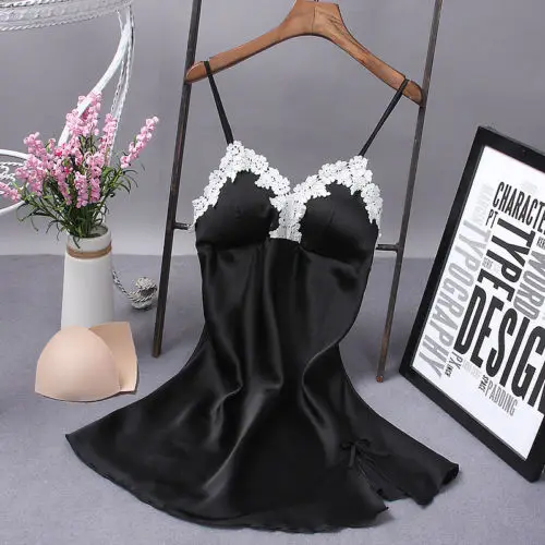 Sexy Women Lace Floral Nightdress  Sleepwear Dress Robe NightGown Female V-Neck Mini Sleepshirts S-XL - Image 15