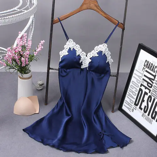 Sexy Women Lace Floral Nightdress  Sleepwear Dress Robe NightGown Female V-Neck Mini Sleepshirts S-XL - Image 7