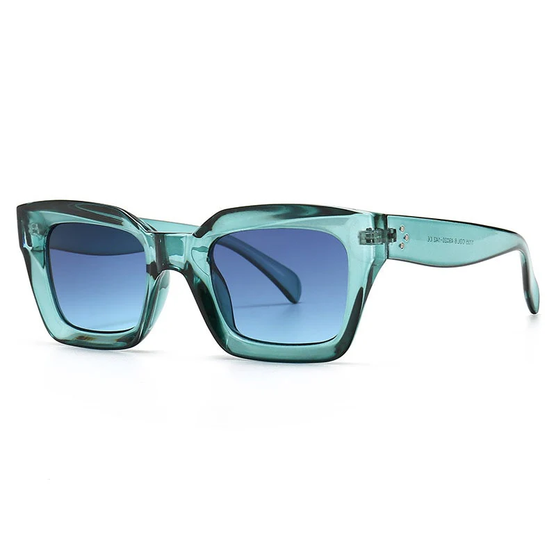 SHAUNA Rivets Fashion Square Sunglasses Women Brand Designer Retro Blue Purple Eyewear Men Gradient Sun Glasses Shades UV400 - Image 2
