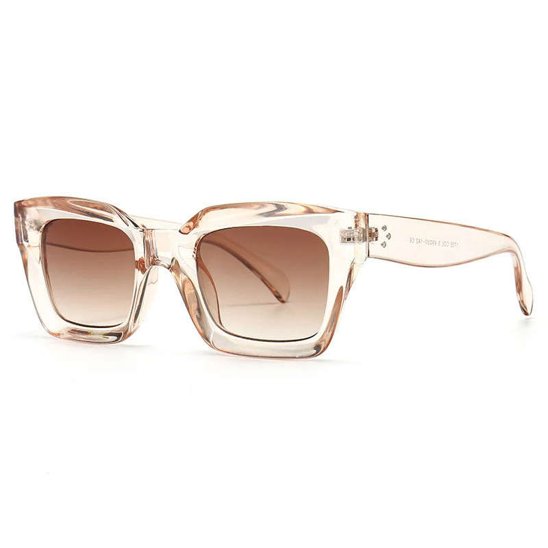 SHAUNA Rivets Fashion Square Sunglasses Women Brand Designer Retro Blue Purple Eyewear Men Gradient Sun Glasses Shades UV400 - Image 4