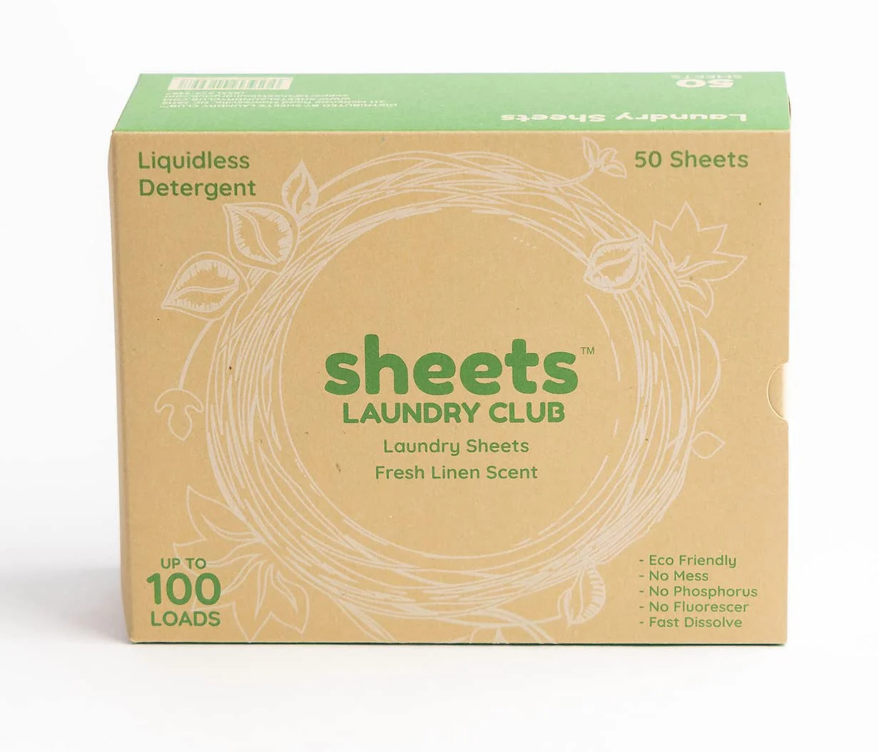 Sheets Laundry Club - As Seen On Shark Tank - Laundry Detergent - (Up to 100 Loads) 50 Laundry Sheets- Fresh Linen Scent - No Plastic Jug - New Liquid-Less Technology - Lightweight - Easy To Use - - Image 9