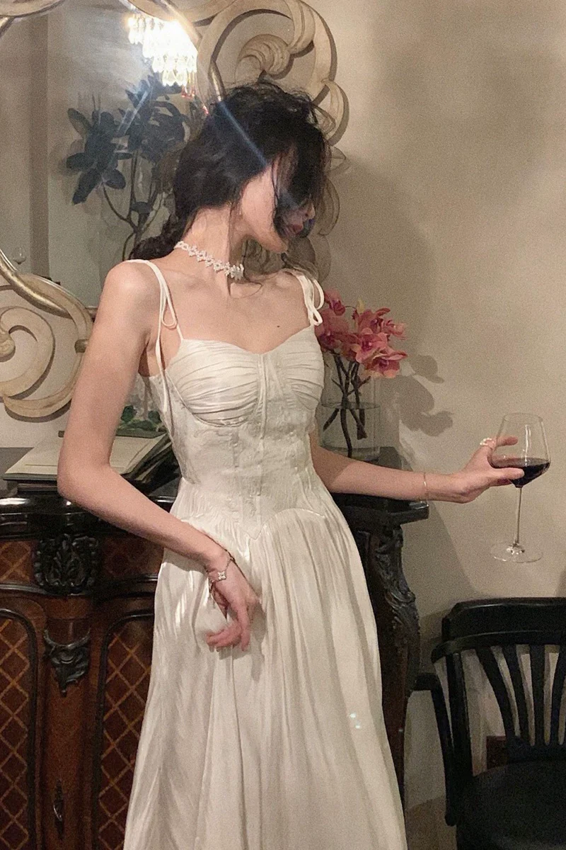 Shiny High-End Affordable Luxury Chic Stunning Slip Dress - Image 7