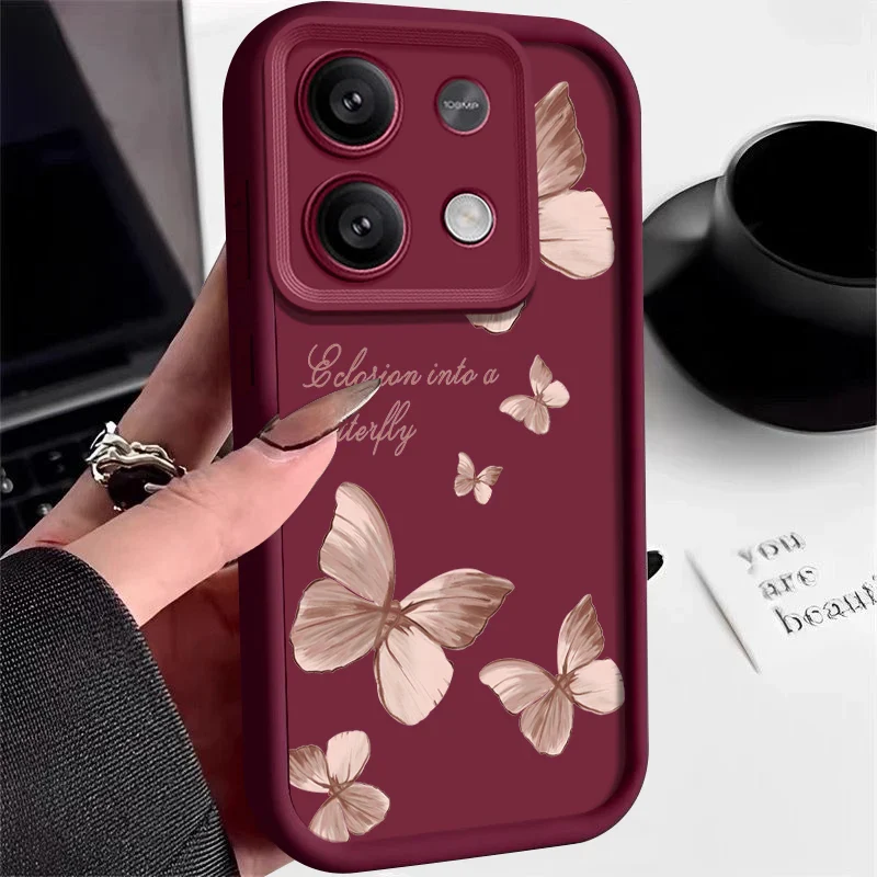 Shockproof Golden Butterfly Case For Xiaomi Redmi Note 13 12 Pro 5G 11 10 14 4G Poco F6 X6 X5 Pro 11T 13T 14T Pro Funda Luxury - Image 7