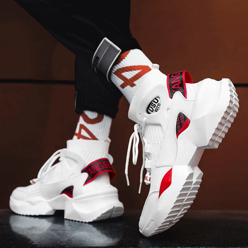 shoes men tenis sneakers men trainers Breathable shoes couple high-top loafers shoes breathable tides sport shoes running shoes - Image 14
