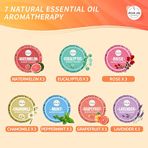 Shower Steamers Aromatherapy 21-Pack Shower Bombs Gifts for Mom, Organic with Eucalyptus Rose Lavender Mint Wrapefruit Chamomile Watermelon Essential Oil, Birthday Gifts for Women or Men - Image 7