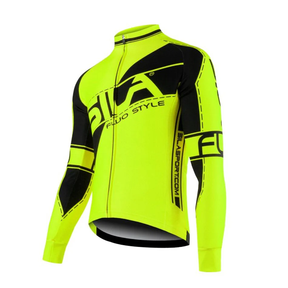 Sila Usa Men's Bike Outdoor Sports Jacket Cashmere Warm Jersey Long Sleeve Winter Jacket Mountain Biking Long Cycling Jersey - Image 14