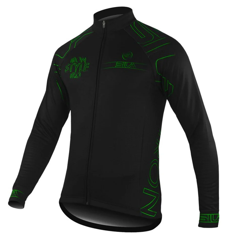 Sila Usa Men's Bike Outdoor Sports Jacket Cashmere Warm Jersey Long Sleeve Winter Jacket Mountain Biking Long Cycling Jersey - Image 4