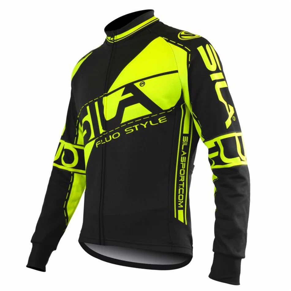 Sila Usa Men's Bike Outdoor Sports Jacket Cashmere Warm Jersey Long Sleeve Winter Jacket Mountain Biking Long Cycling Jersey - Image 7
