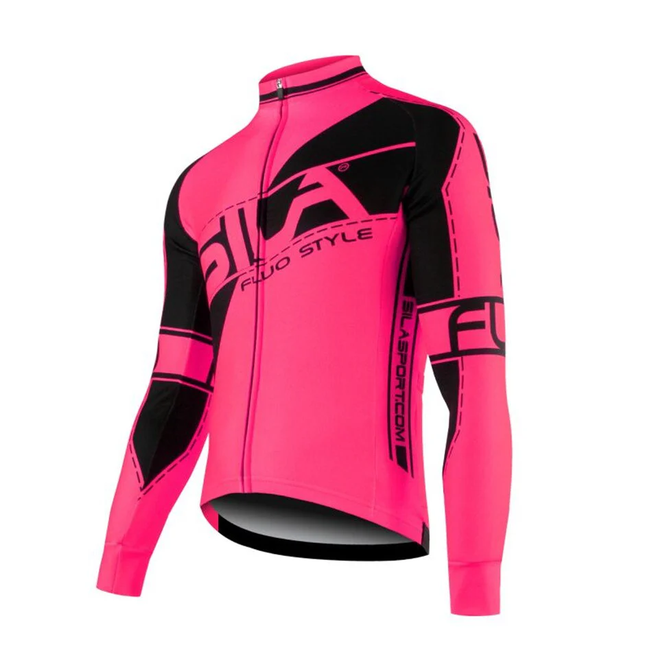 Sila Usa Men's Bike Outdoor Sports Jacket Cashmere Warm Jersey Long Sleeve Winter Jacket Mountain Biking Long Cycling Jersey - Image 9