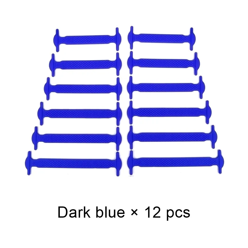 Silicone Elastic Shoelaces Fashion Unisex Athletic No Tie Shoe Lace All Sneakers Fit Quick Shoe Lace - Image 24