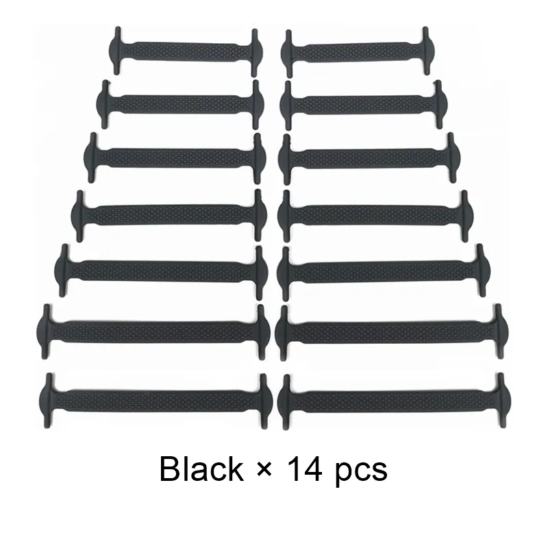 Silicone Elastic Shoelaces Fashion Unisex Athletic No Tie Shoe Lace All Sneakers Fit Quick Shoe Lace - Image 7