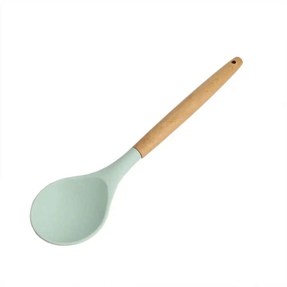 Silicone Kitchen Utensils Set Non-Stick Cookware For Kitchen Wooden Handle Spatula Egg Beaters Kitchenware Kitchen Accessories - Image 11