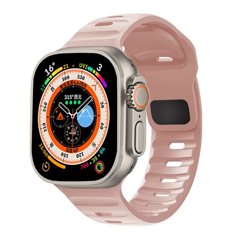 Silicone Strap For Apple Watch Band 44mm 45mm 42mm 41mm 40mm 38 sport band bracelet iwatch Serise 8 7 6 5 4 3 se Ultra band 49mm - Image 5