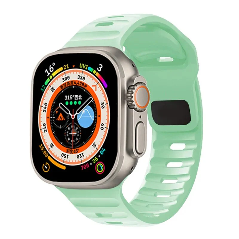 Silicone Strap For Apple Watch Band 44mm 45mm 42mm 41mm 40mm 38 sport band bracelet iwatch Serise 8 7 6 5 4 3 se Ultra band 49mm - Image 6