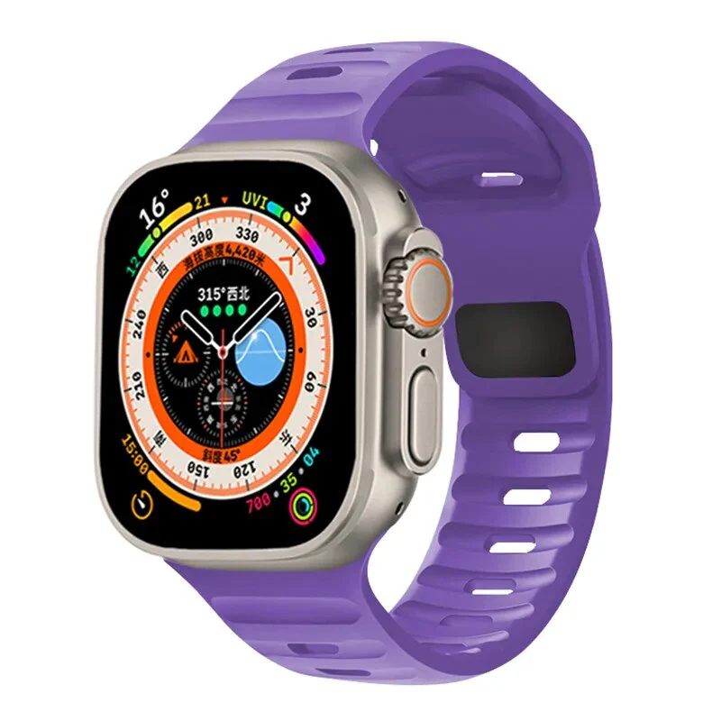 Silicone Strap For Apple Watch Band 44mm 45mm 42mm 41mm 40mm 38 sport band bracelet iwatch Serise 8 7 6 5 4 3 se Ultra band 49mm - Image 7