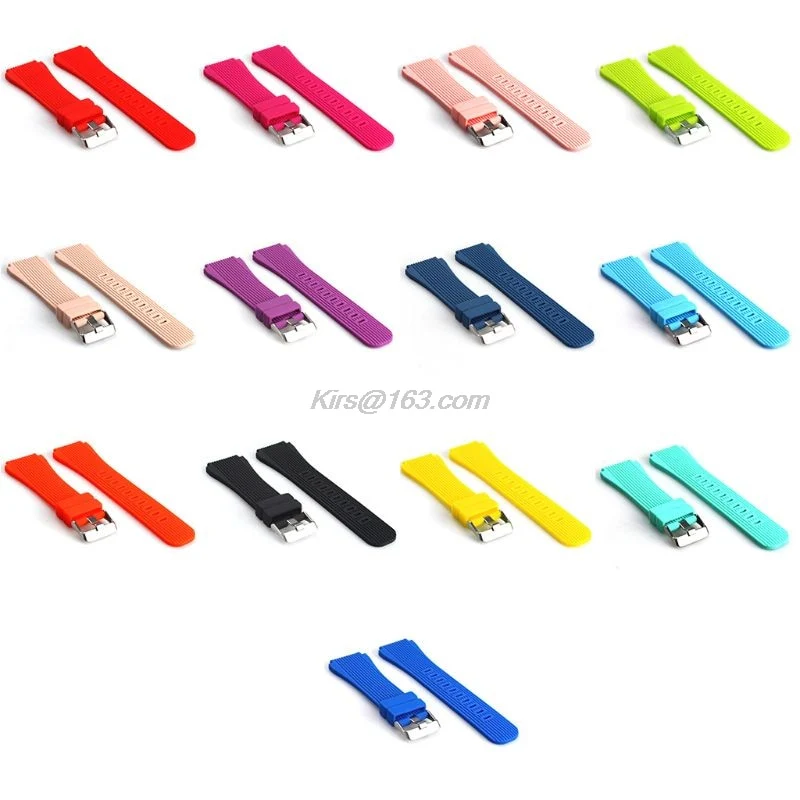 Silicone Wrist Band Strap for Samsung Galaxy Watch 46mm SM-R800 Smart watch Samsung Gear S3 Frontier Silicone Bracelet Replaceme - Image 7