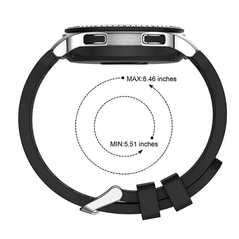Silicone Wrist Band Strap for Samsung Galaxy Watch 46mm SM-R800 Smart watch Samsung Gear S3 Frontier Silicone Bracelet Replaceme - Image 8