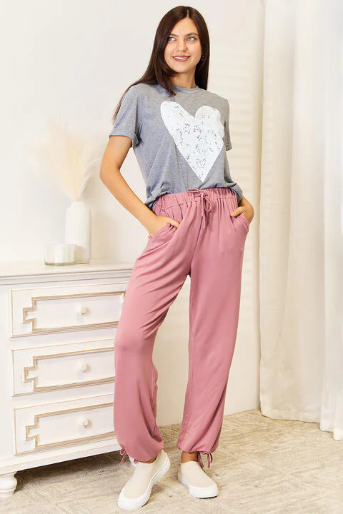 Simply Love Heart Graphic Cuffed Short Sleeve T-Shirt - Image 8