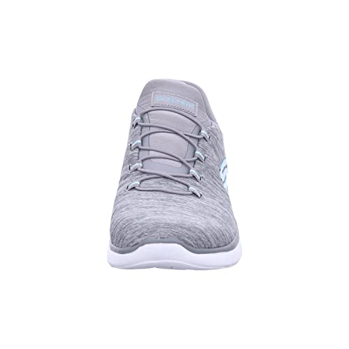 Skechers Women's Hands Free Slip Ins Summits Dazzling Haze Sneaker, Grey Mint, 8.5 - Image 2