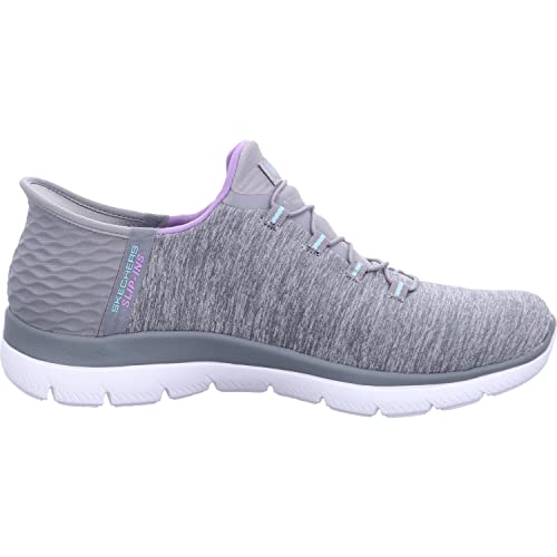 Skechers Women's Hands Free Slip Ins Summits Dazzling Haze Sneaker, Grey Mint, 8.5 - Image 3