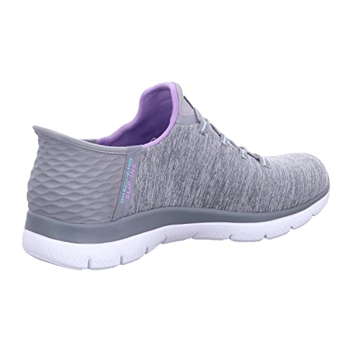 Skechers Women's Hands Free Slip Ins Summits Dazzling Haze Sneaker, Grey Mint, 8.5 - Image 4