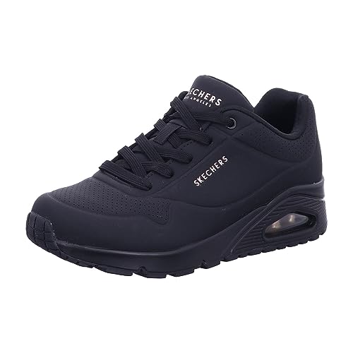 Skechers womens Skecher Street Women's Uno - Stand on Air Sneaker, Black/Black, 7 US - Image 2