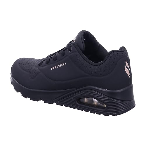 Skechers womens Skecher Street Women's Uno - Stand on Air Sneaker, Black/Black, 7 US - Image 7