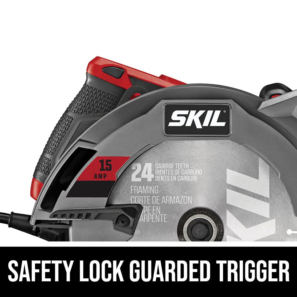 SKIL 15 Amp 7-1/4 Inch Circular Saw with Single Beam Laser Guide - 5280-01 - Image 6