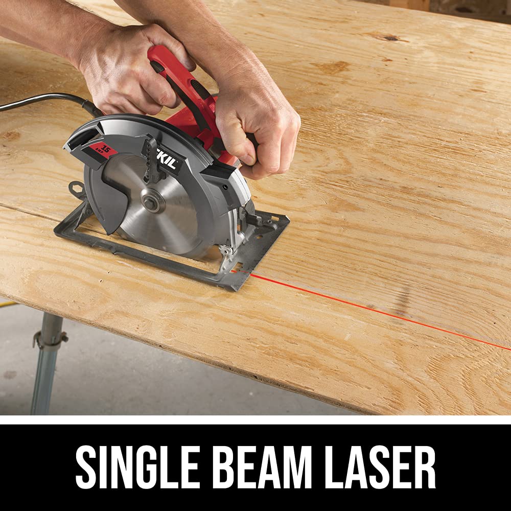 SKIL 15 Amp 7-1/4 Inch Circular Saw with Single Beam Laser Guide - 5280-01 - Image 8